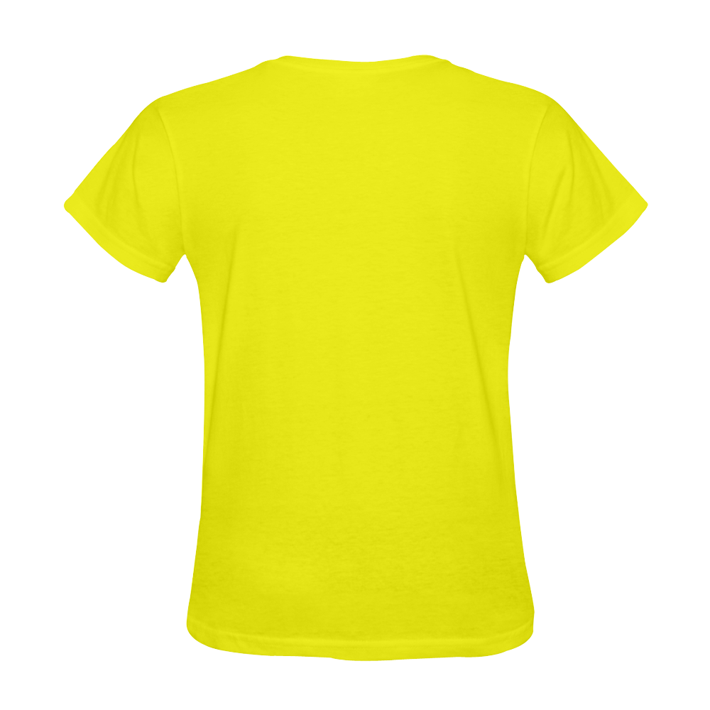 Brillant Koi Fish Yellow Sunny Women's T-shirt (Model T05)