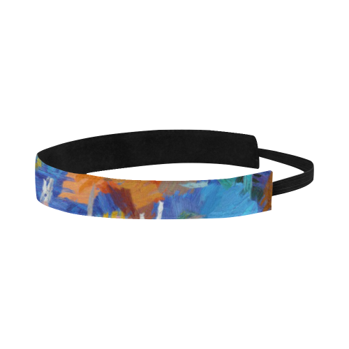 Colorful paint strokes Sports Headband