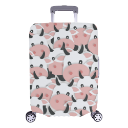 Herd of Cartoon Cows Luggage Cover/Large 26"-28"