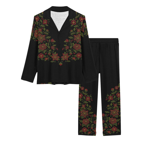 Metis Flower Art Loungewear / Sleepwear Women's Long Pajama Set