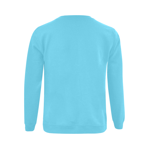 Penguin Love Lt Blue Gildan Crewneck Sweatshirt(NEW) (Model H01)