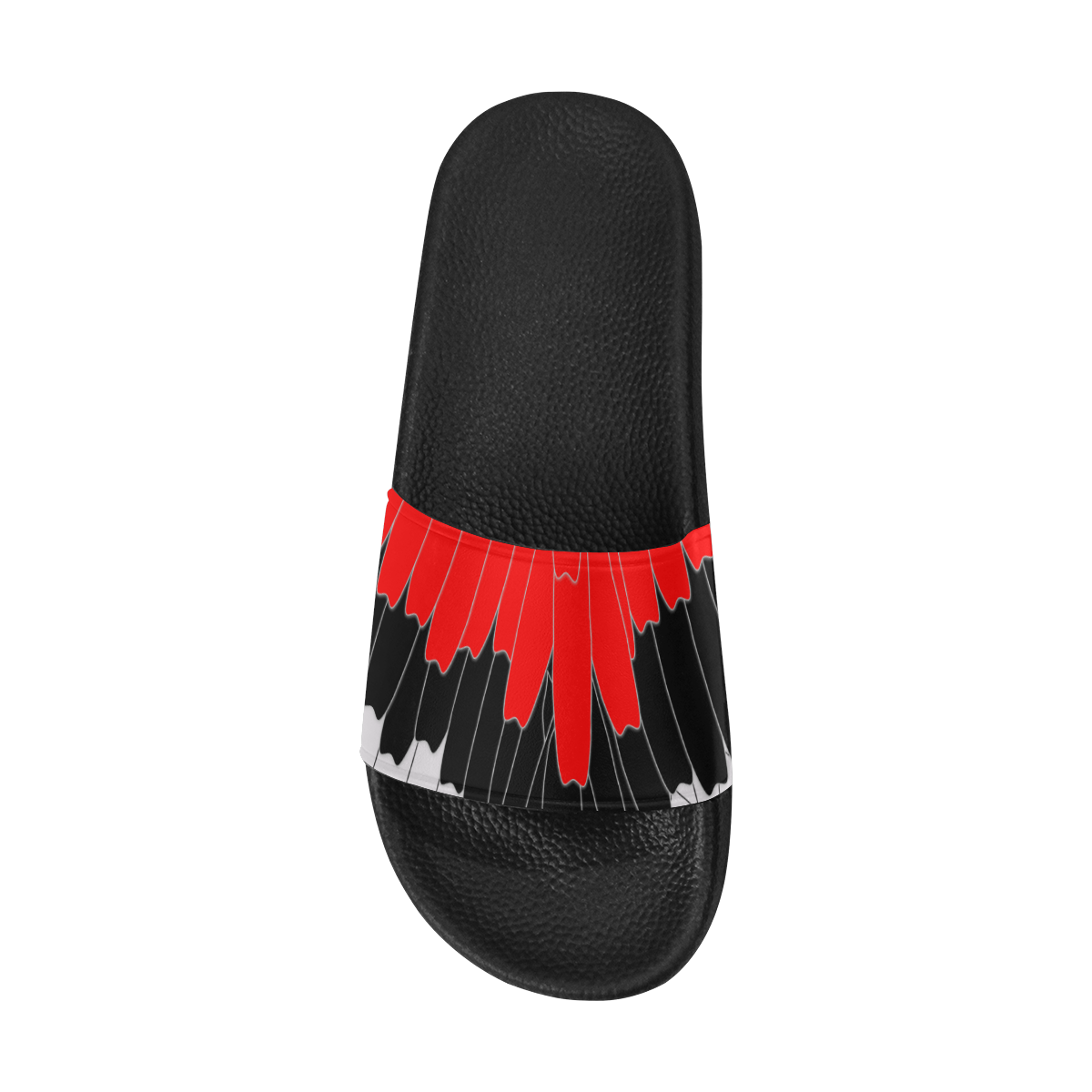 feathers Men's Slide Sandals/Large Size (Model 057)