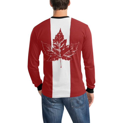 Cool Canada Shirts Long Sleeve Retro Canada Shirts Men's All Over Print Long Sleeve T-shirt (Model T51)