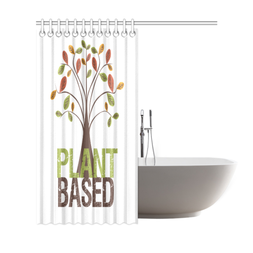 Tree Plant Based Shower Curtain 69"x72"