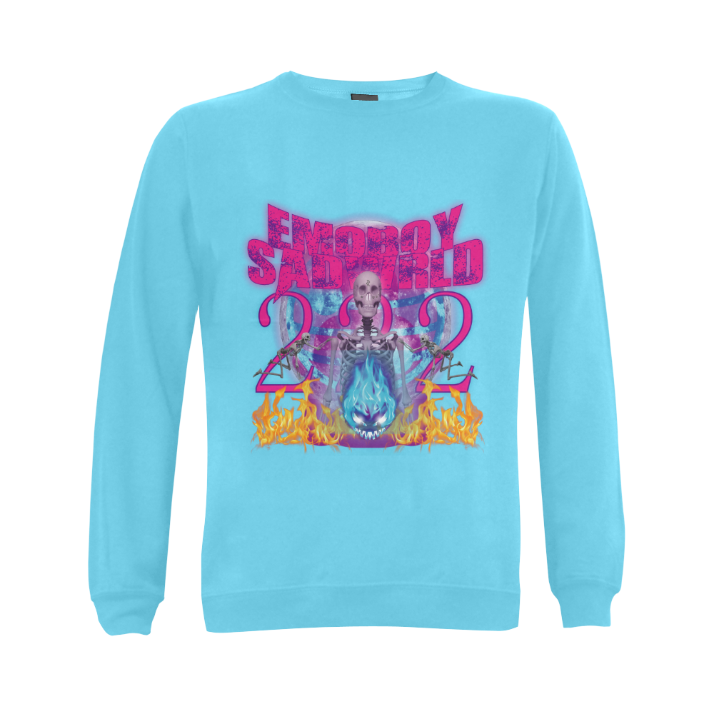 EMOBOYSADWRLD RAGESTAR DESIGN Gildan Crewneck Sweatshirt(NEW) (Model H01)