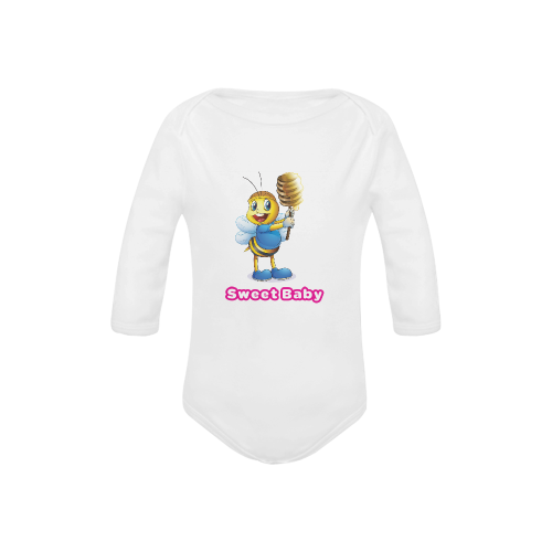 sweet baby T-Shirt Baby Powder Organic Long Sleeve One Piece (Model T27)