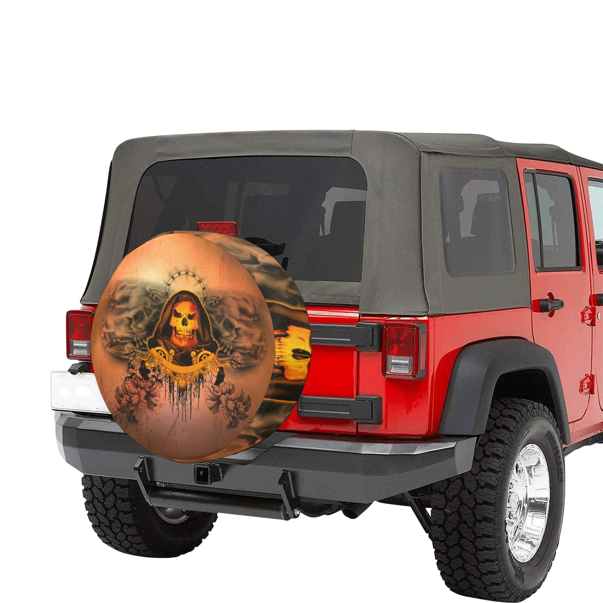 The skulls 30 Inch Spare Tire Cover
