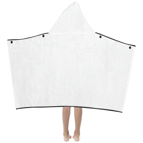 color white Kids' Hooded Bath Towels