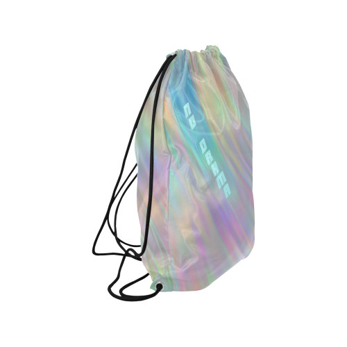 No drama cute iridescent drawstring bag Medium Drawstring Bag Model 1604 (Twin Sides) 13.8"(W) * 18.1"(H)