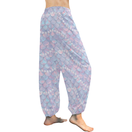 Pearl Mermaid Women's All Over Print Harem Pants (Model L18)