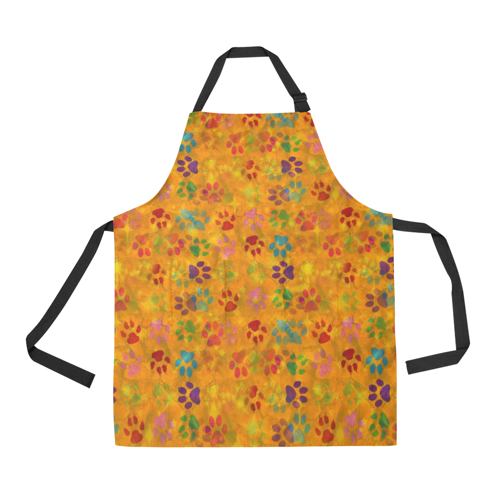 Paws Pattern by K.Merske All Over Print Apron