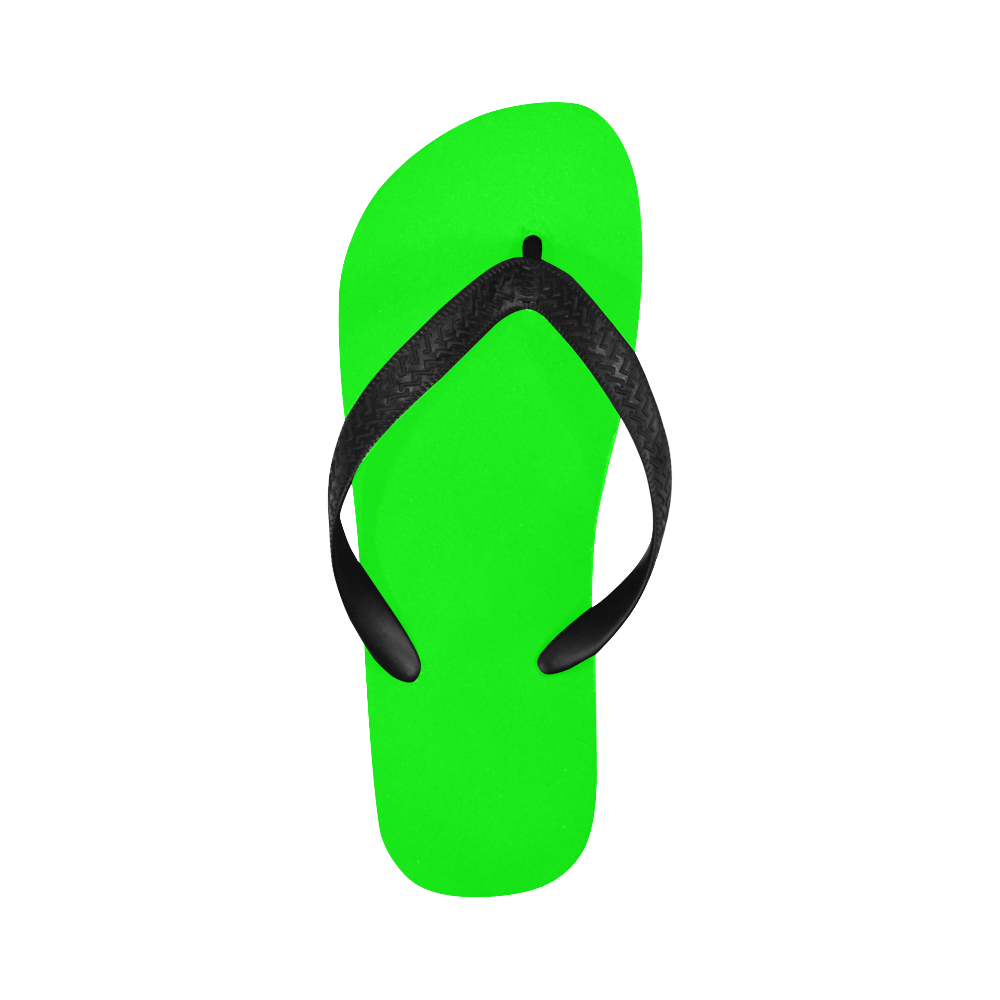 color lime Flip Flops for Men/Women (Model 040)