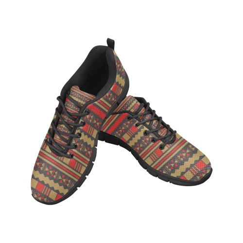 Aztec Tribal Women's Breathable Running Shoes (Model 055)