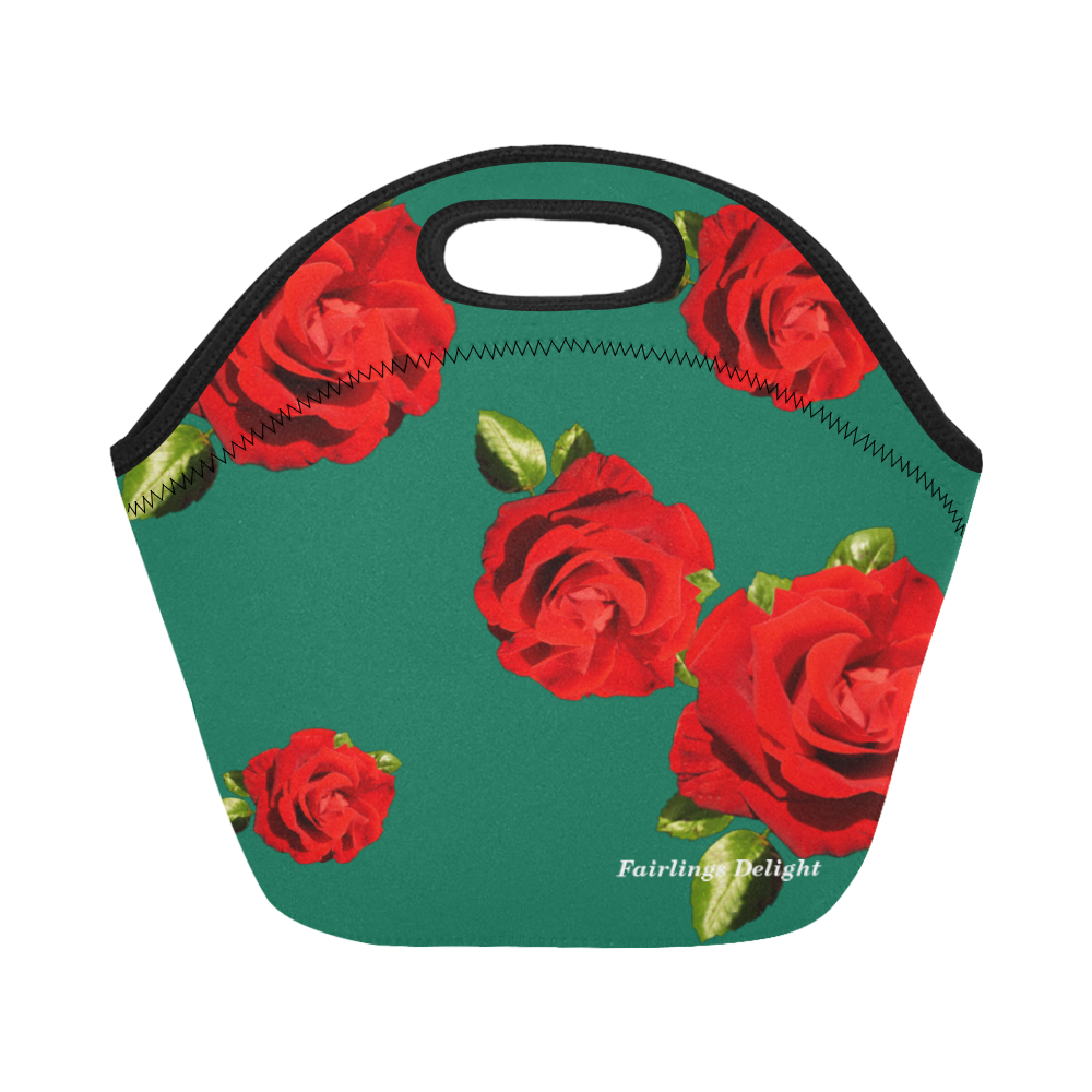 Fairlings Delight's Floral Luxury Collection- Red Rose Neoprene Lunch Bag/Small 53086b15 Neoprene Lunch Bag/Small (Model 1669)