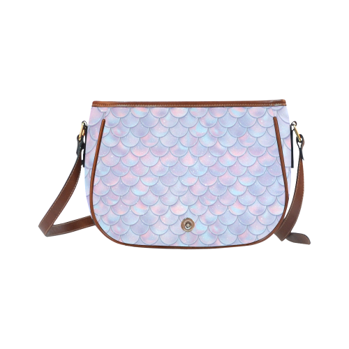 Mermaid Scales Saddle Bag/Small (Model 1649) Full Customization