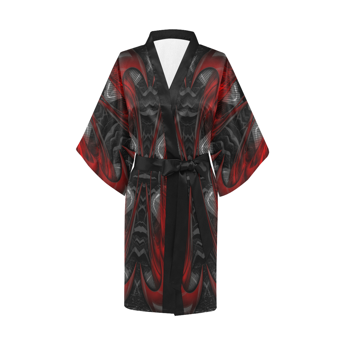 xxsml Red Rave Crew Kimono Robe
