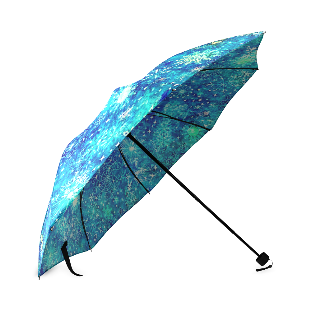 Snow Pattern by K.Merske Foldable Umbrella (Model U01)