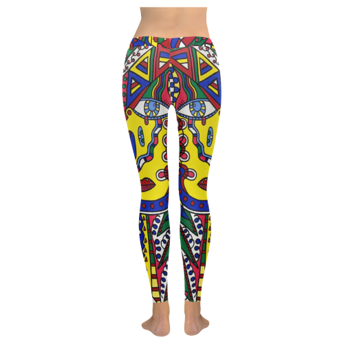 Whimsical Women's Low Rise Leggings (Invisible Stitch) (Model L05)