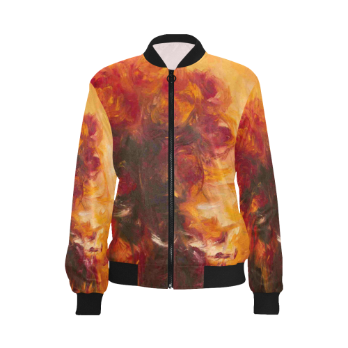 Are Roses Sir All Over Print Bomber Jacket for Women (Model H36)