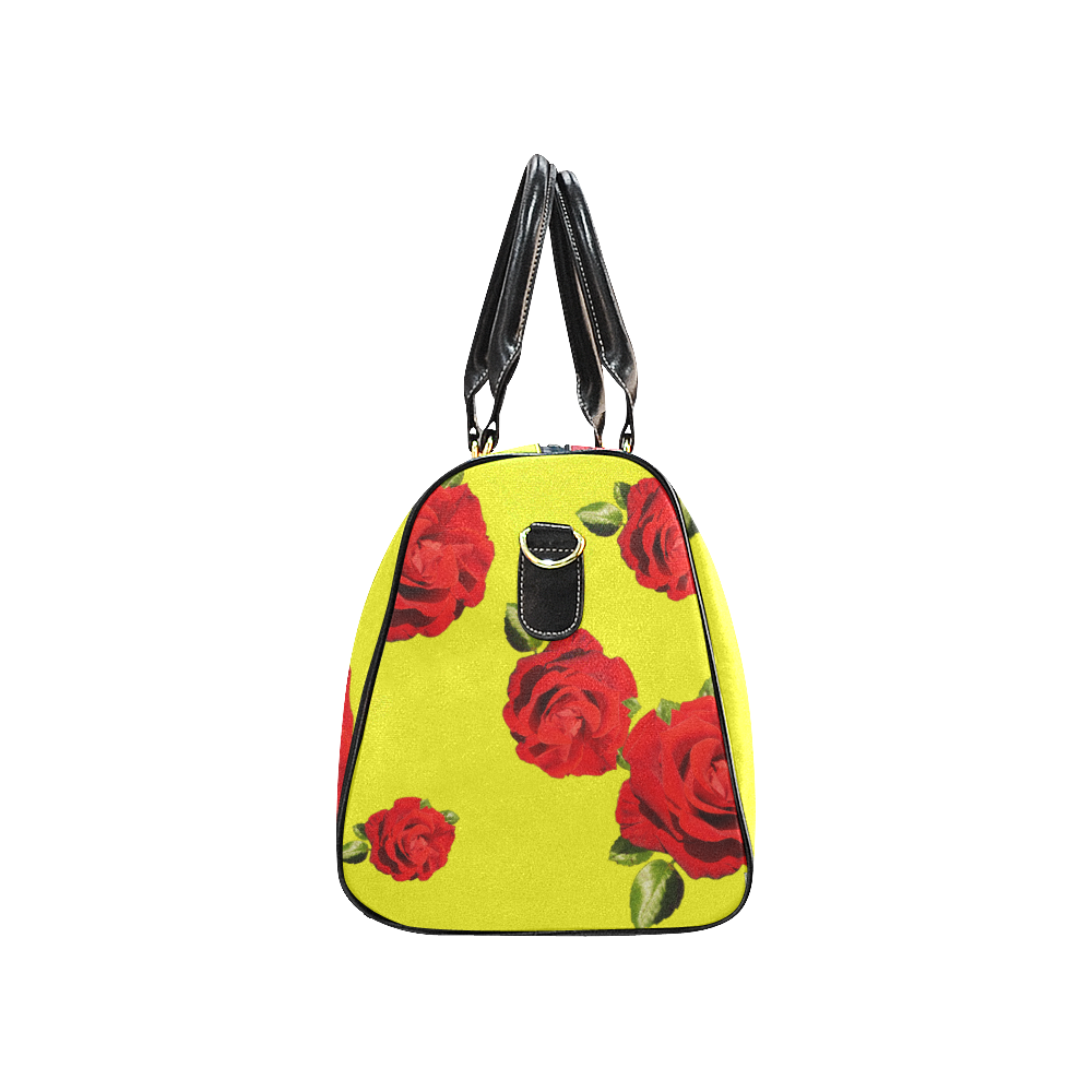 Fairlings Delight's Floral Luxury Collection- Red Rose Waterproof Travel Bag/Small 53086e20 New Waterproof Travel Bag/Small (Model 1639)