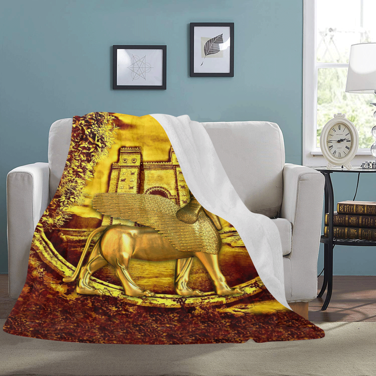 Golden Assyria Ultra-Soft Micro Fleece Blanket 60"x80"