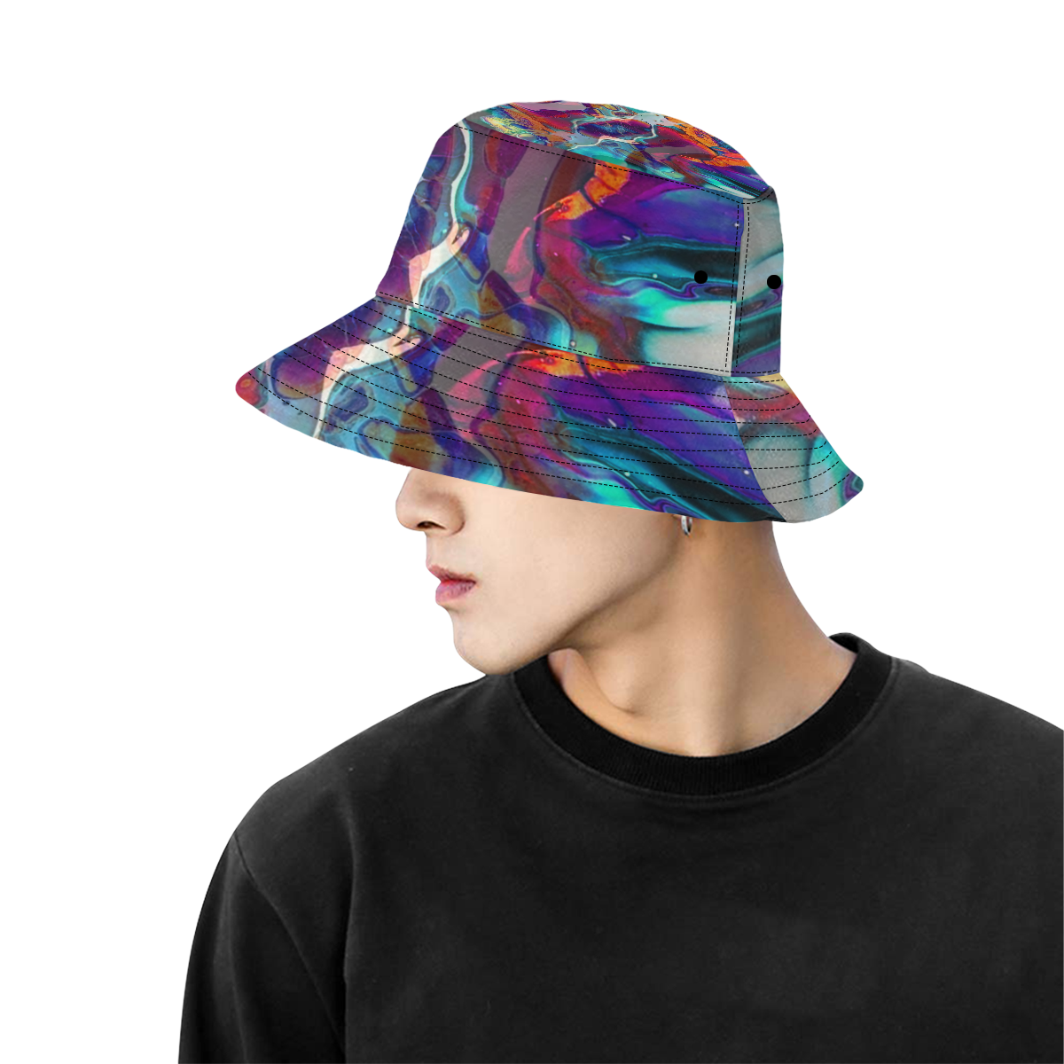 ghost in the universe 1d2b All Over Print Bucket Hat for Men