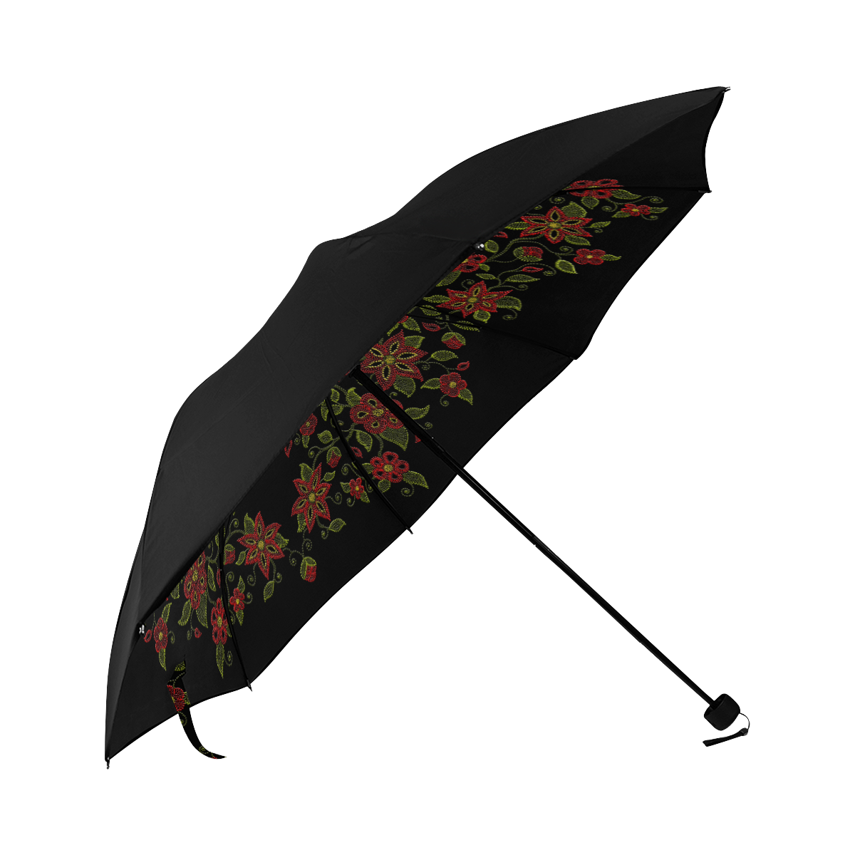 Metis Art Umbrella Native Beading Anti-UV Foldable Umbrella (Underside Printing) (U07)