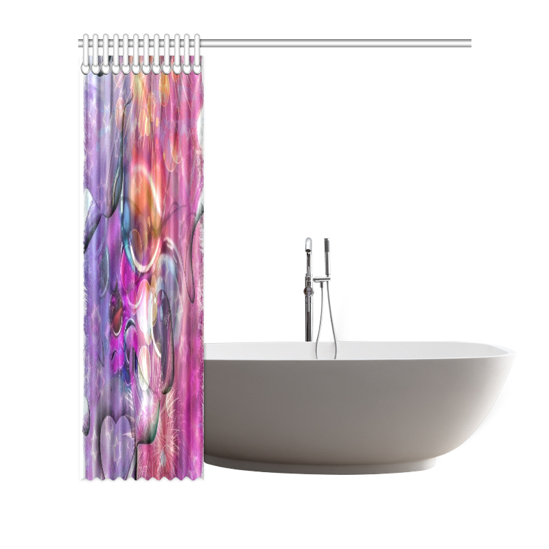 Butterfly Space by Nico Bielow Shower Curtain 72"x72"