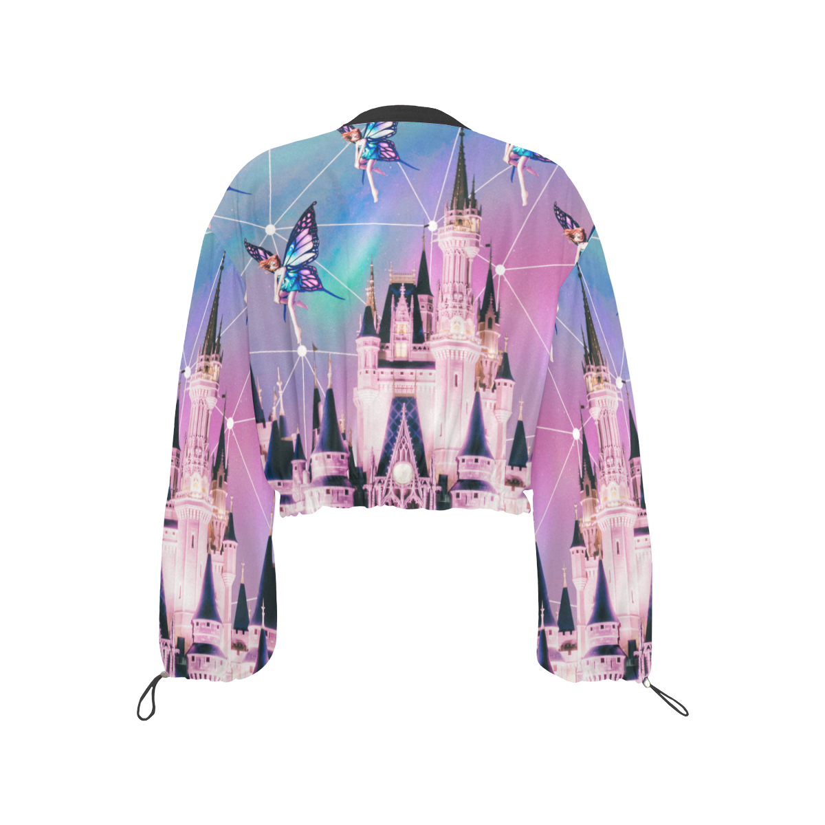 Fairy Land Cropped Chiffon Jacket for Women (Model H30)