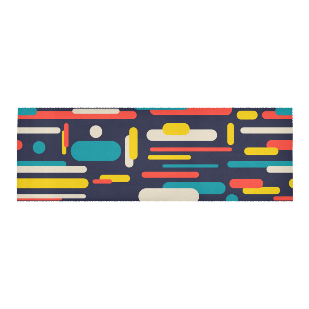 Colorful Rectangles Area Rug 9'6''x3'3''