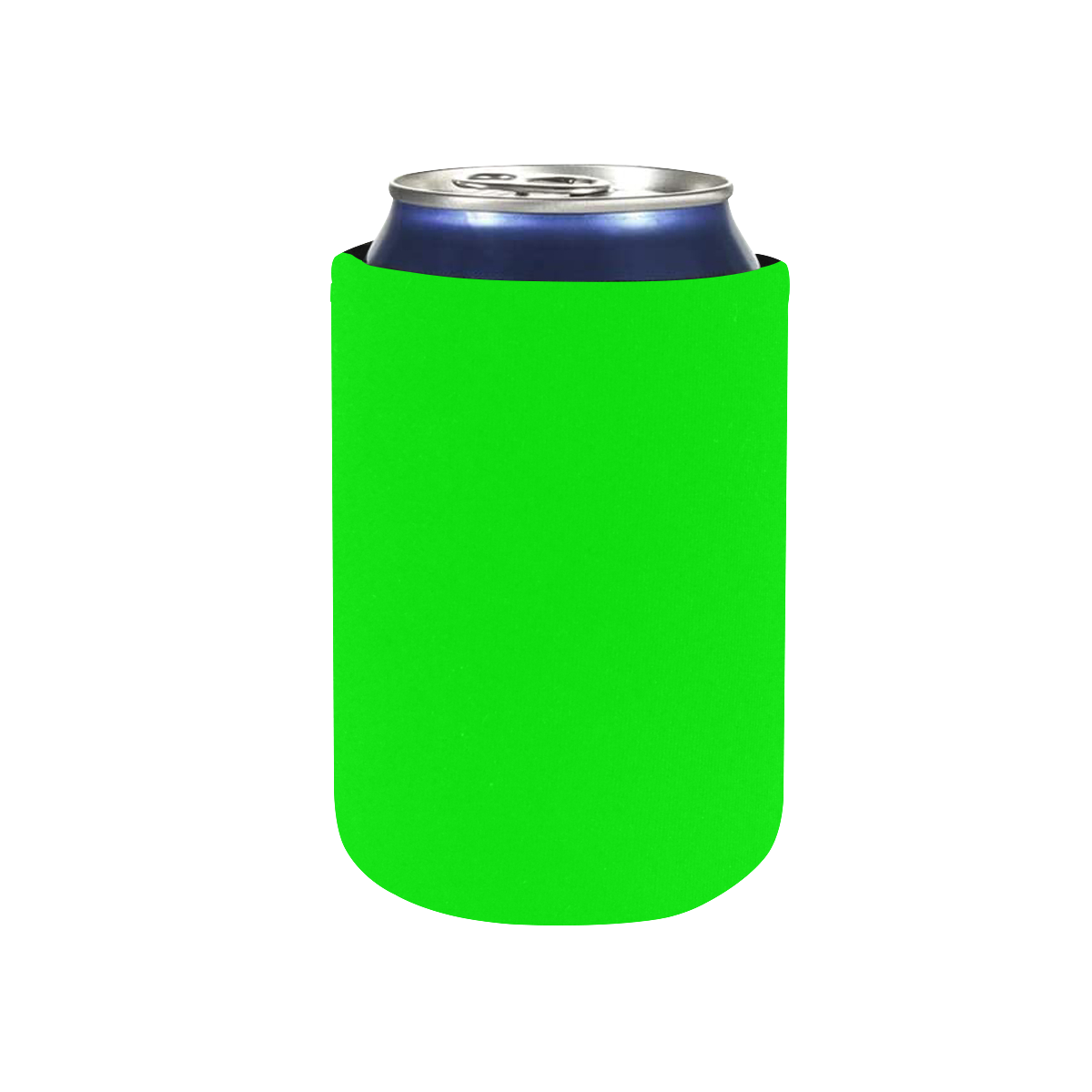 color lime Neoprene Can Cooler 4" x 2.7" dia.
