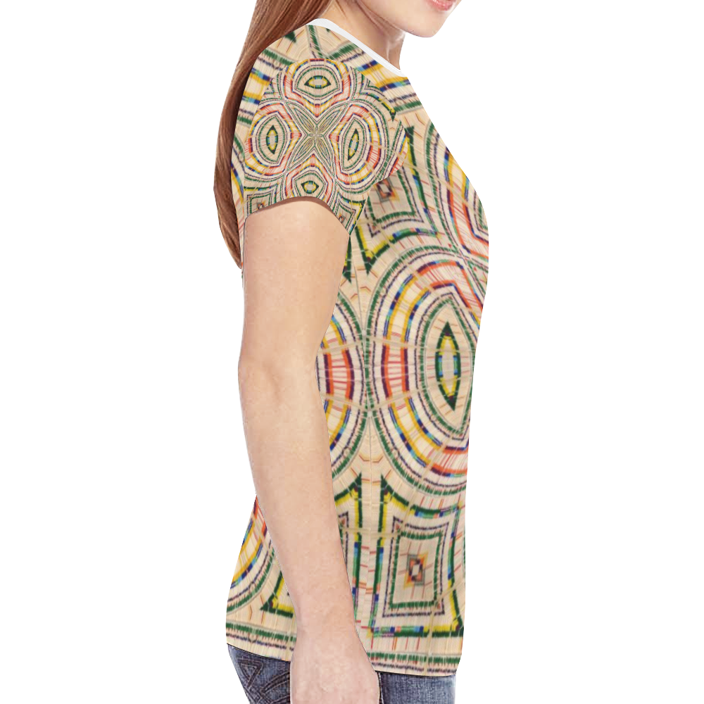 Terri New All Over Print T-shirt for Women (Model T45)