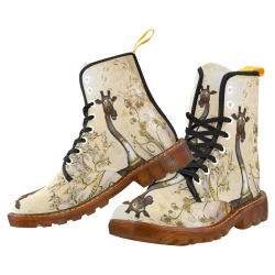 Funny steampunk giraffe Martin Boots For Women Model 1203H
