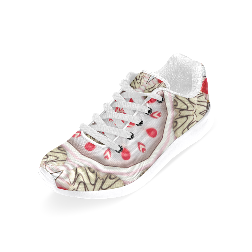 Love and Romance Pastries Cookies and Heart Candie Women’s Running Shoes (Model 020)