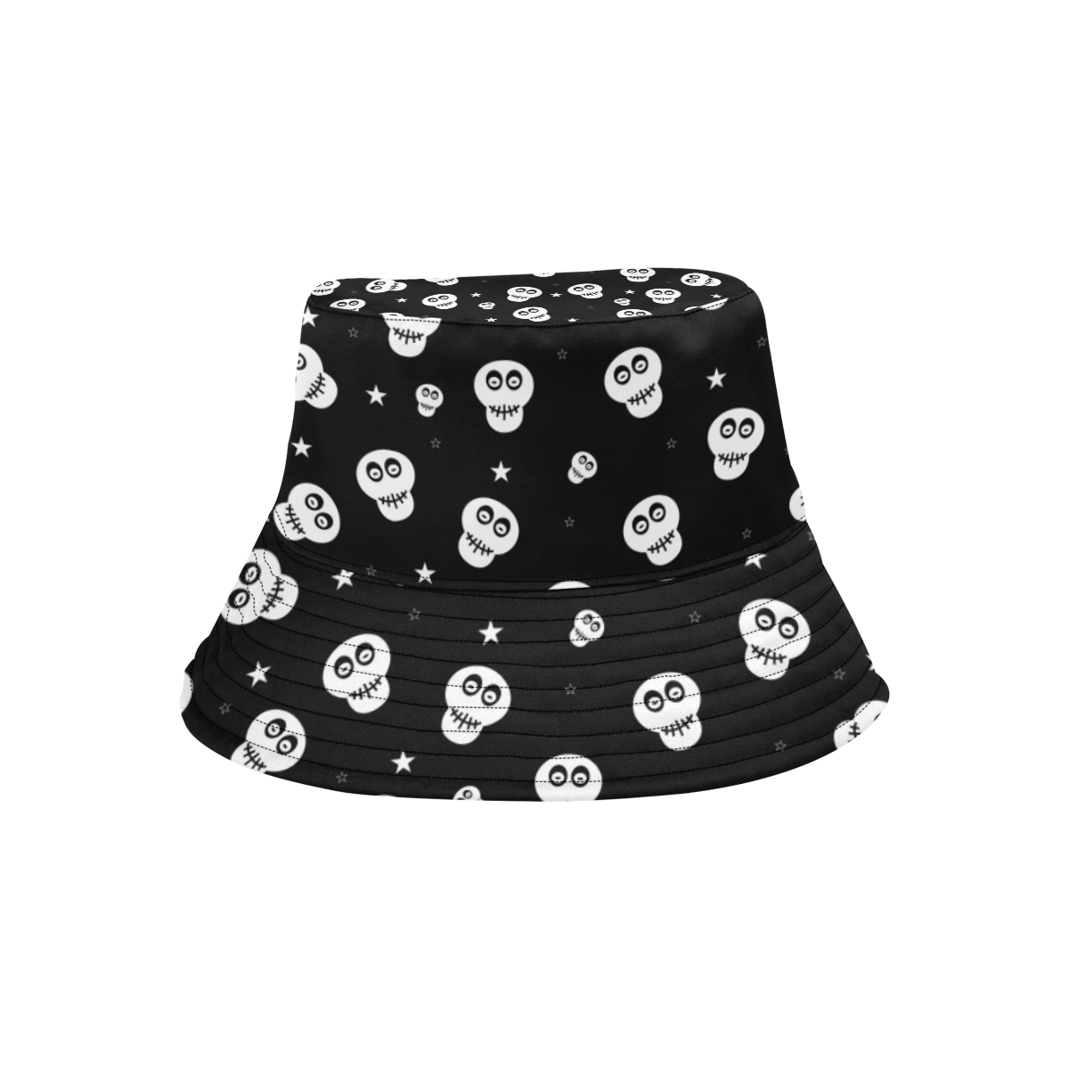 Star Skulls All Over Print Bucket Hat for Men