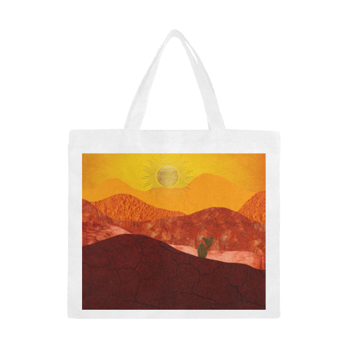 In The Desert Canvas Tote Bag/Large (Model 1702)