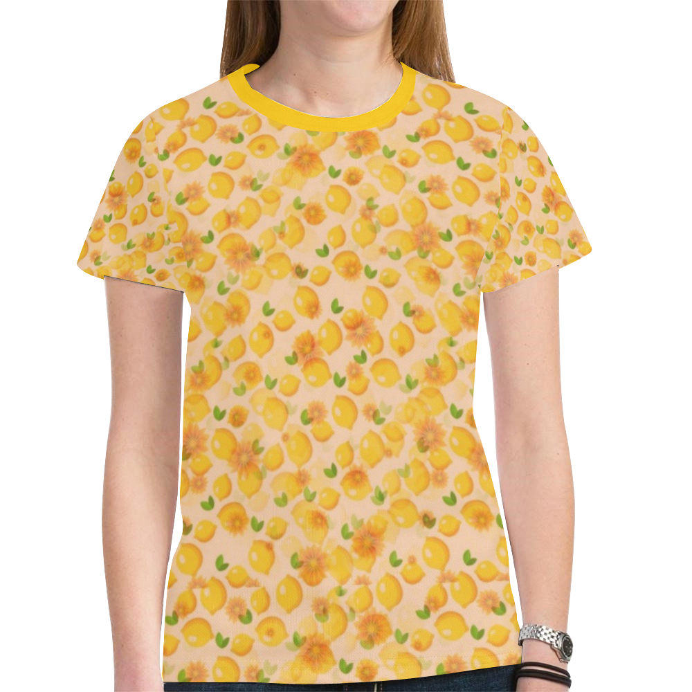 Citro Pattern by K.Merske New All Over Print T-shirt for Women (Model T45)