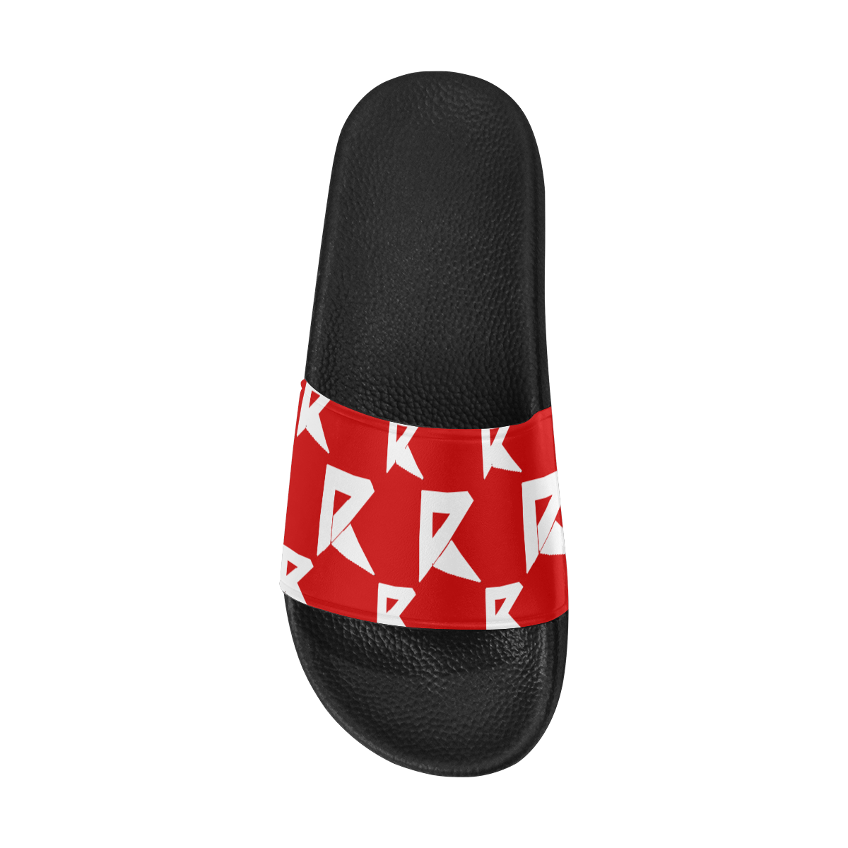 Slide Sandals/Multicolor-Red Men's Slide Sandals/Large Size (Model 057)
