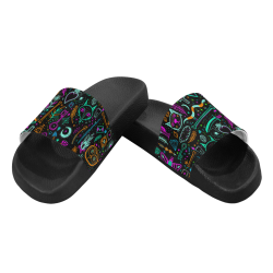 Funny Nature Of Life Sketchnotes Pattern 2 Women's Slide Sandals (Model 057)