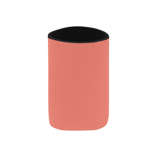 color salmon Neoprene Can Cooler 4" x 2.7" dia.