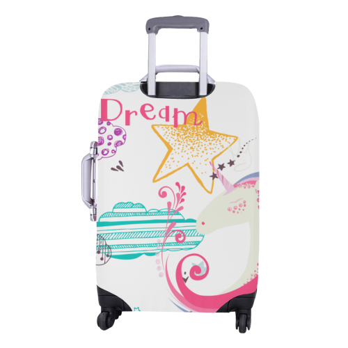 Unicorn Dream Luggage Cover/Medium 22"-25"