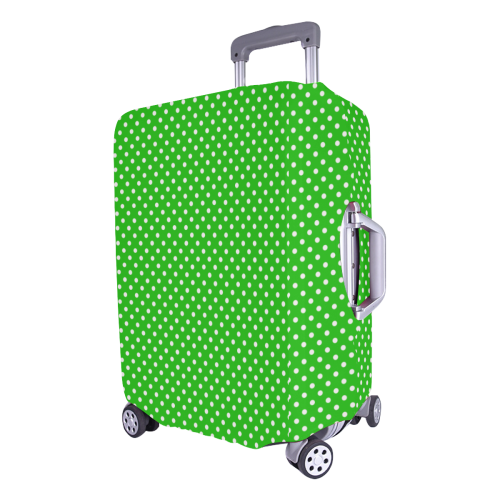 Green polka dots Luggage Cover/Large 26"-28"