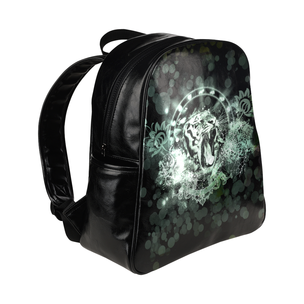 Amazing tigers Multi-Pockets Backpack (Model 1636)