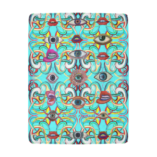 Graffiti-ojos-5 Ultra-Soft Micro Fleece Blanket 43''x56''