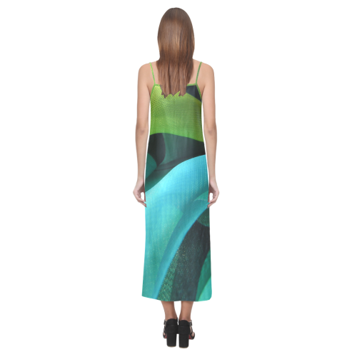 marama V-Neck Open Fork Long Dress(Model D18)