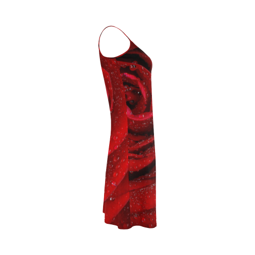 Red rosa Alcestis Slip Dress (Model D05)