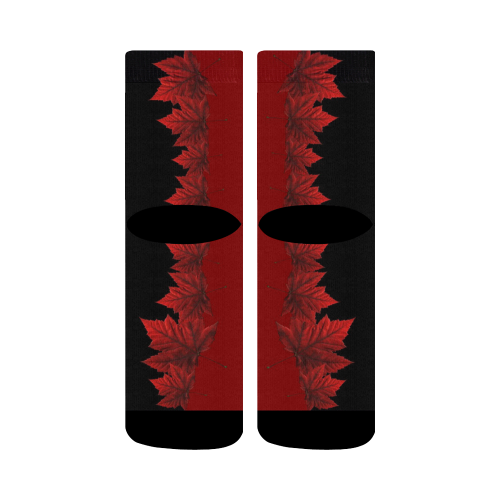 Canada Maple Leaf Socks - Crew Crew Socks