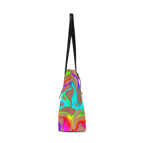 Colorful wavy shapes Euramerican Tote Bag/Large (Model 1656)
