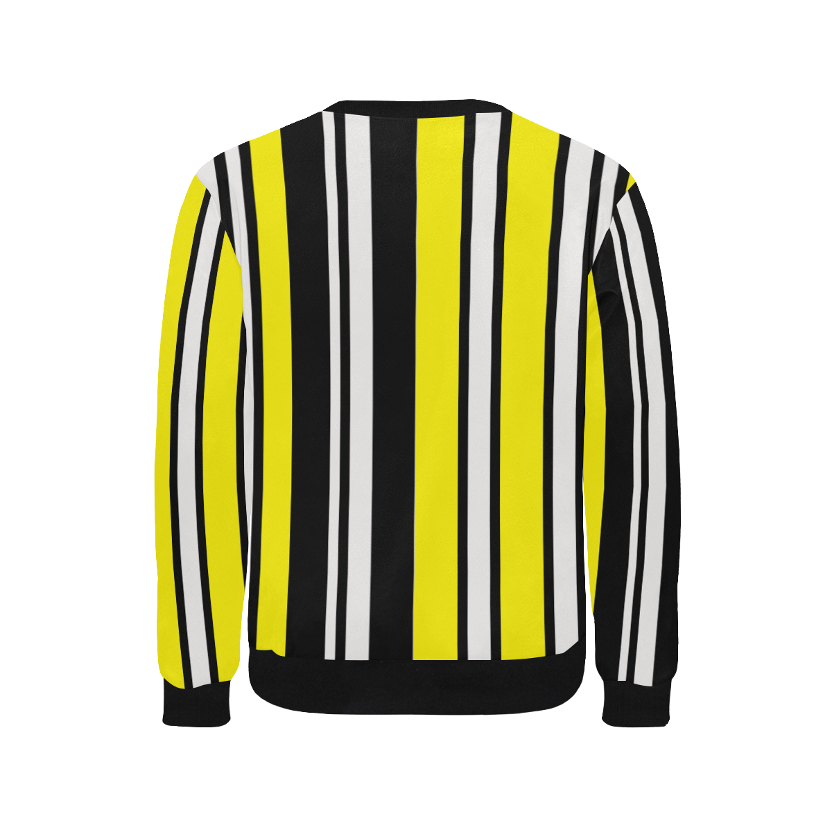 by stripes Men's Rib Cuff Crew Neck Sweatshirt (Model H34)