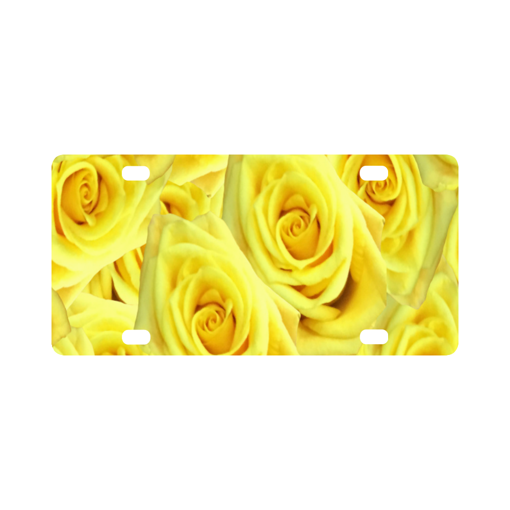 Candlelight Roses Classic License Plate